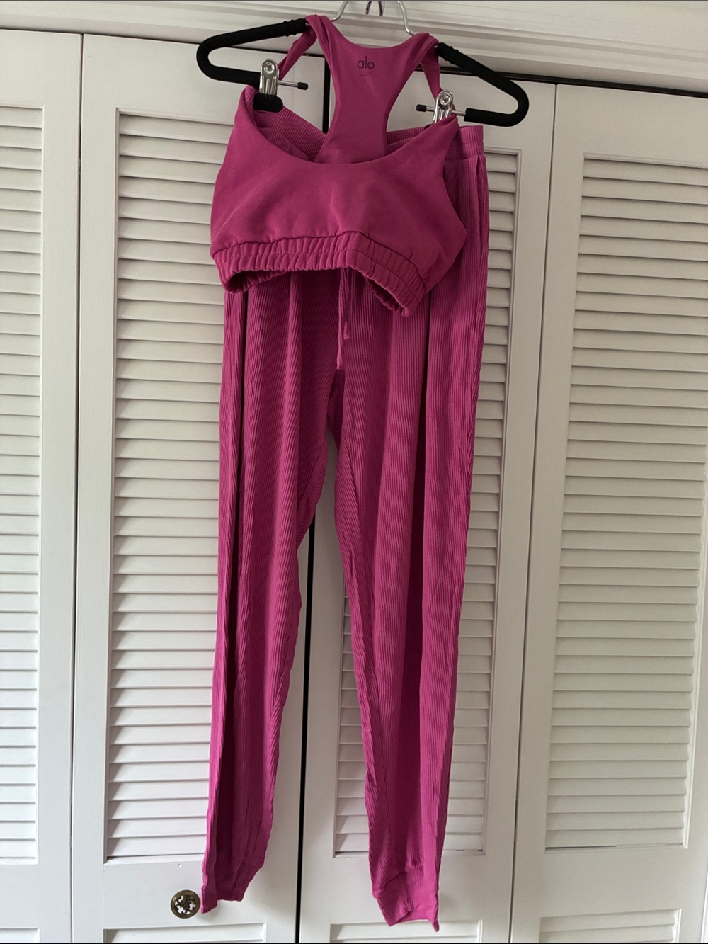 Alo Yoga Joggers snd Crop Top, S